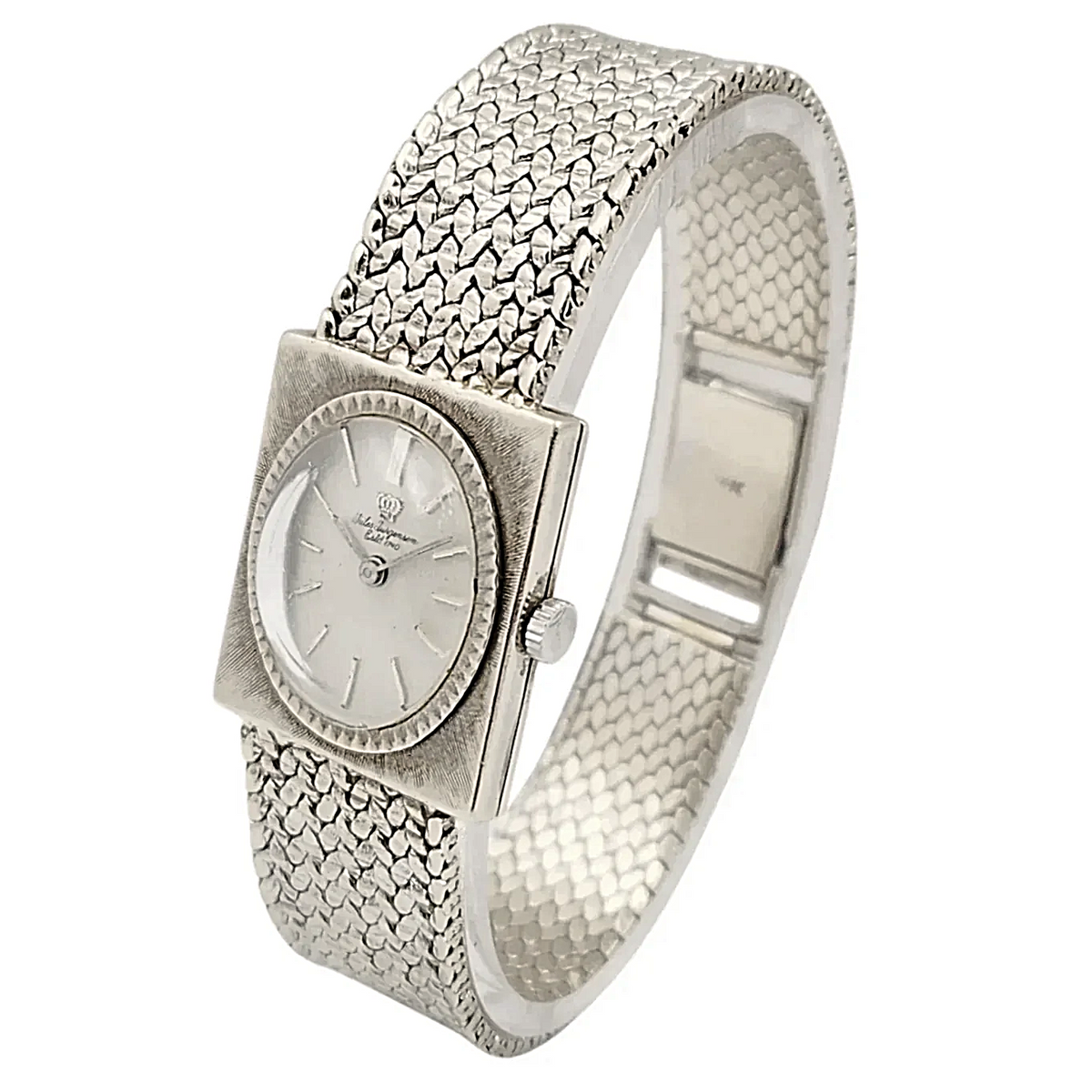 Ladies Jules Jurgensen 25mm Vintage 14K White Gold Watch  display picture 3