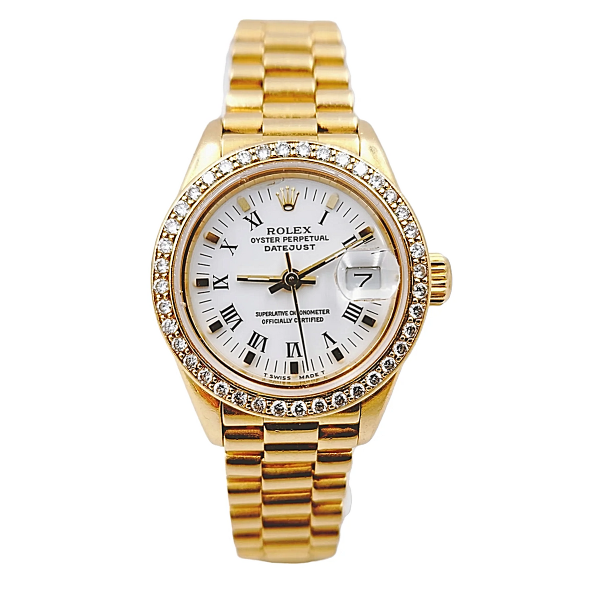 WOW! ROLEX LADIES PRESIDENT 18K YELLOW GOLD WATCH BOX TAG Rolex President Yellow Gold 279458 | SwissWatchExpo main image 2