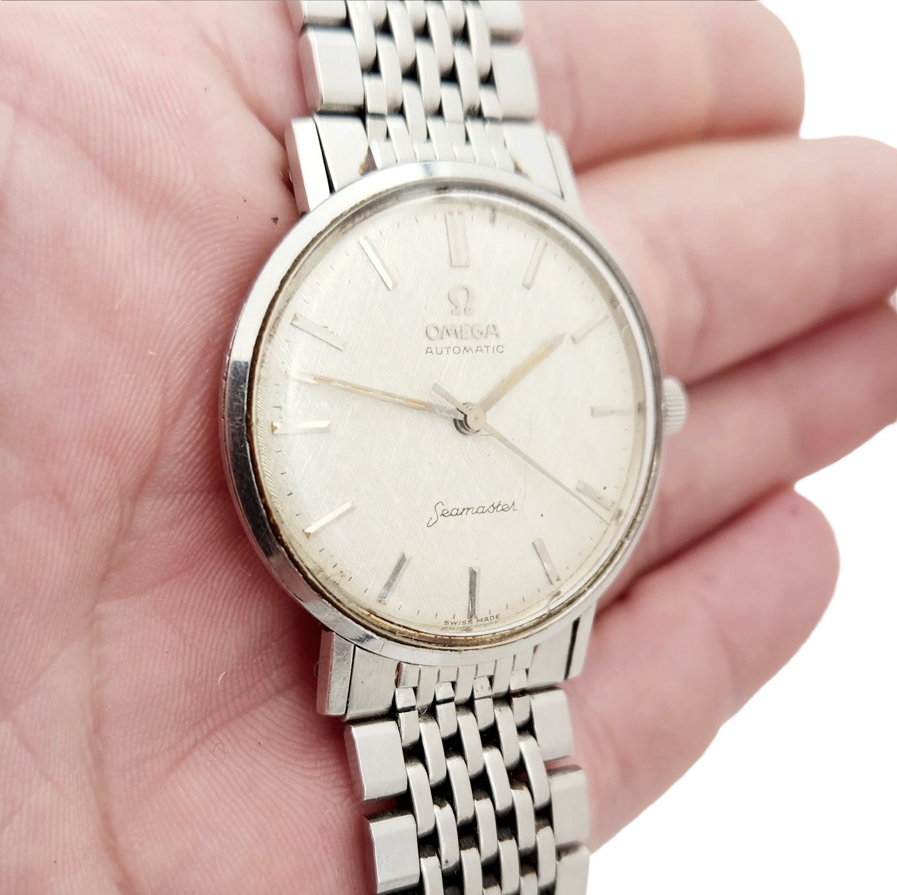 Men's Omega 34mm Vintage 1967 Seamaster Automatic Stainless Steel Watch. (Pre-Owned)