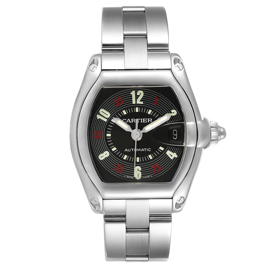 Men's Cartier 38mm x 43mm Roadster Automatic Watch with Black Vegas Roulette Dial. (Pre-Owned 2510)