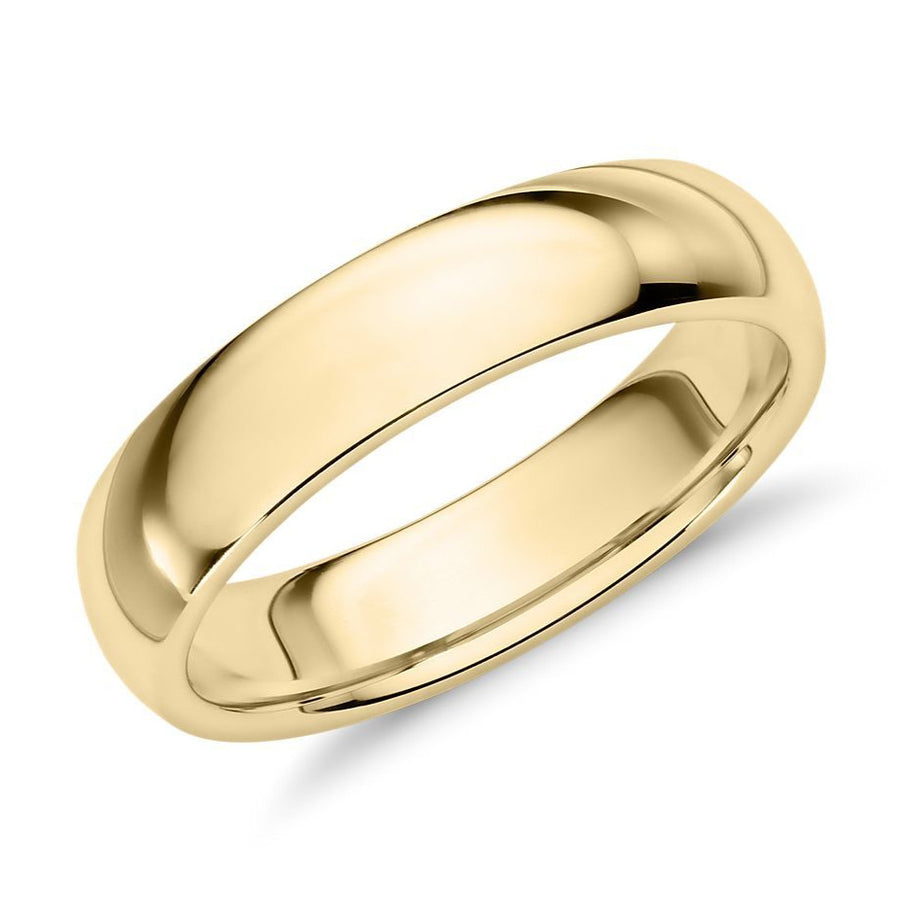 Men's Comfort Fit 14k Yellow Gold (4mm) Band.