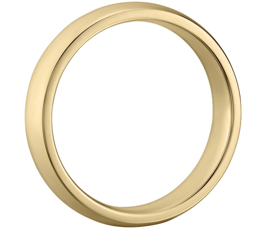 Men's Comfort Fit 14k Yellow Gold (3mm) Band.