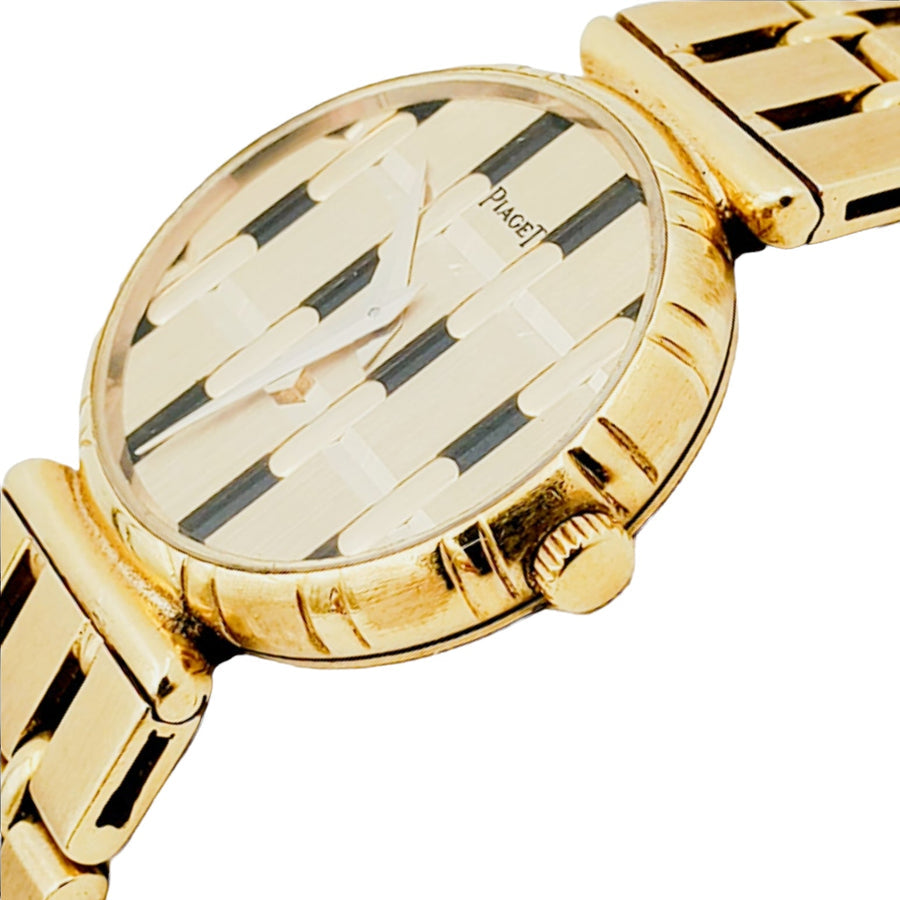 Ladies Piaget Vintage Solid 18K Solid Yellow Gold Band Watch with Gold Dial. (Pre-Owned)