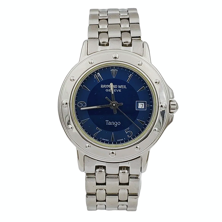 Ladies Raymond Weil Tango Stainless Steel Watch with Blue Dial Dial. (Pre-Owned 5560)