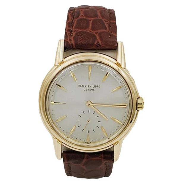 Men's Patek Philippe Calatrava 1961 Vintage 18K Gold Yellow Gold Automatic Wrist Watch with Circa Movements. (Pre-Owned Model 3444)