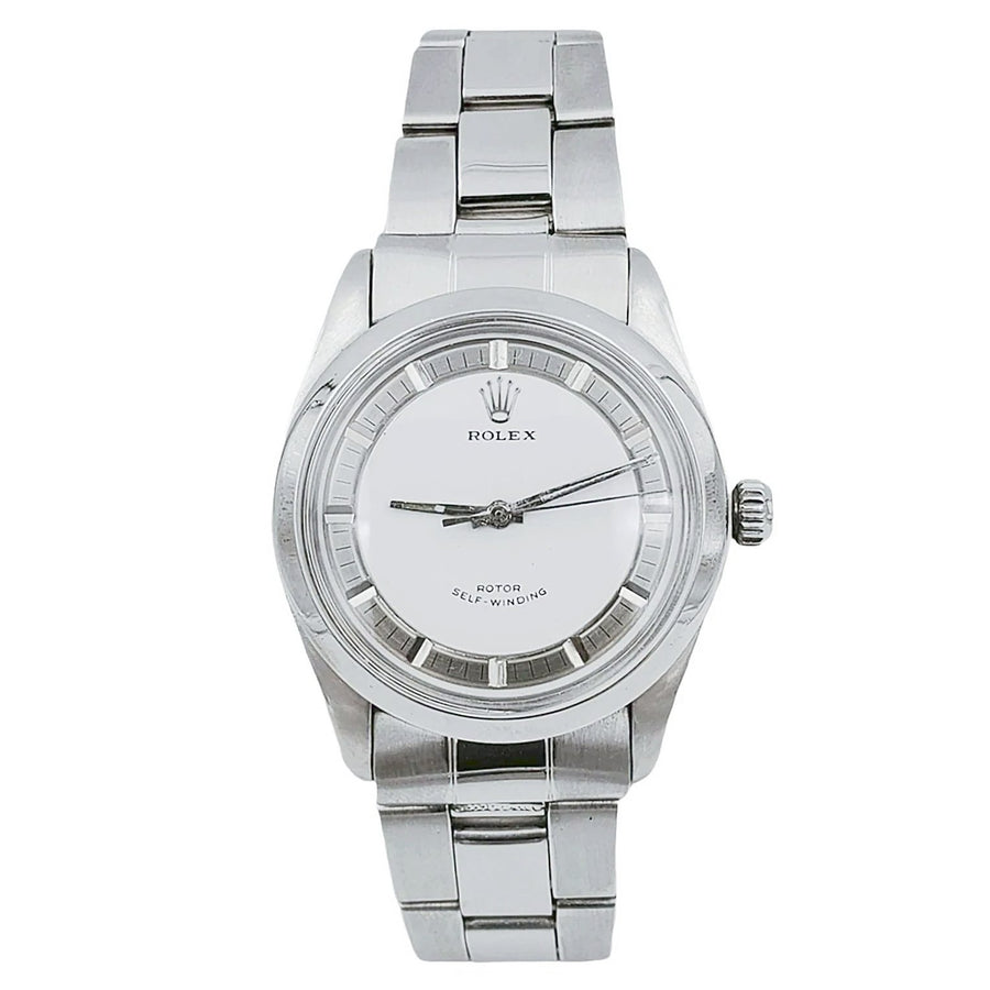 Men's Tudor 34mm Vintage Oyster Prince Stainless Steel Watch with White Tuxedo Custom Dial and Smooth Bezel. (Pre-Owned)