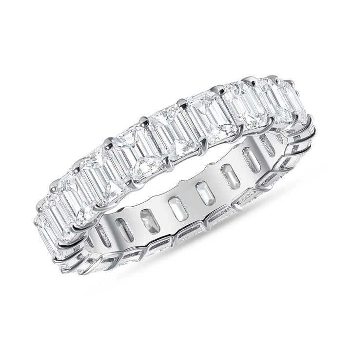 14K Emerald Cut Natural Diamond Eternity Band. Diamond Option 2.00 / 3.00 / 4.00 Carat.