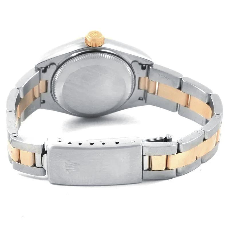 1999 Ladies Rolex 26mm DateJust Two Tone 18K Yellow Gold / Stainless Steel Watch with Mother of Pearl Diamond Dial and Smooth Bezel. (Pre-Owned 79163)