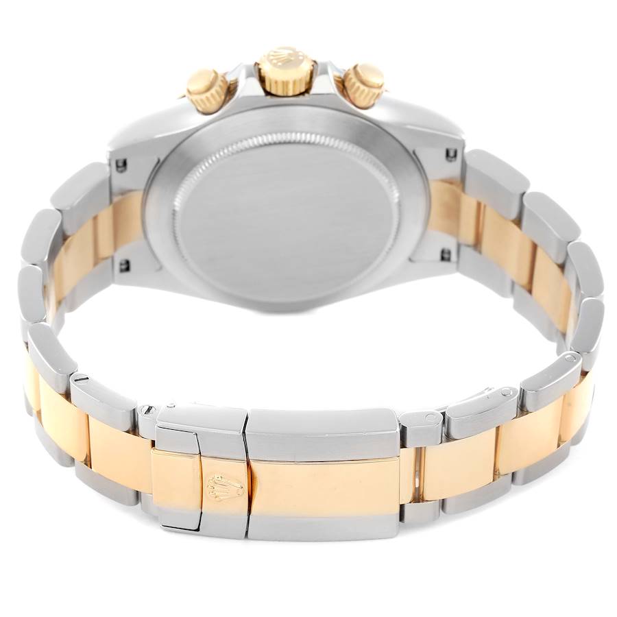 *2020 Men's Rolex 40mm Daytona Two Tone 18K Yellow Gold / Stainless Steel Watch with Black Dial. (Pre-Owned Box/Card 116503)