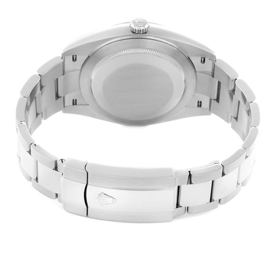 2025 Men's Rolex 41mm DateJust Stainless Steel Watch with Black Dial and Smooth Bezel. (UNWORN 126300)