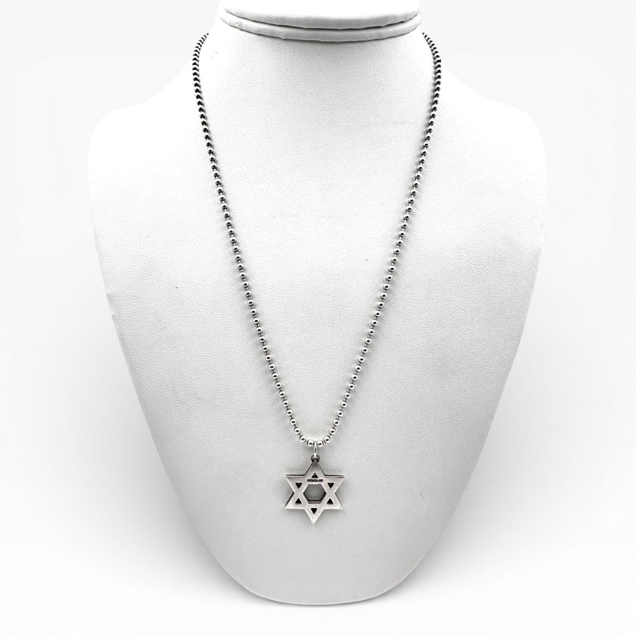 Tiffany & Co. Star of David Sterling Silver with 19" Necklace. (Pre-Owned)