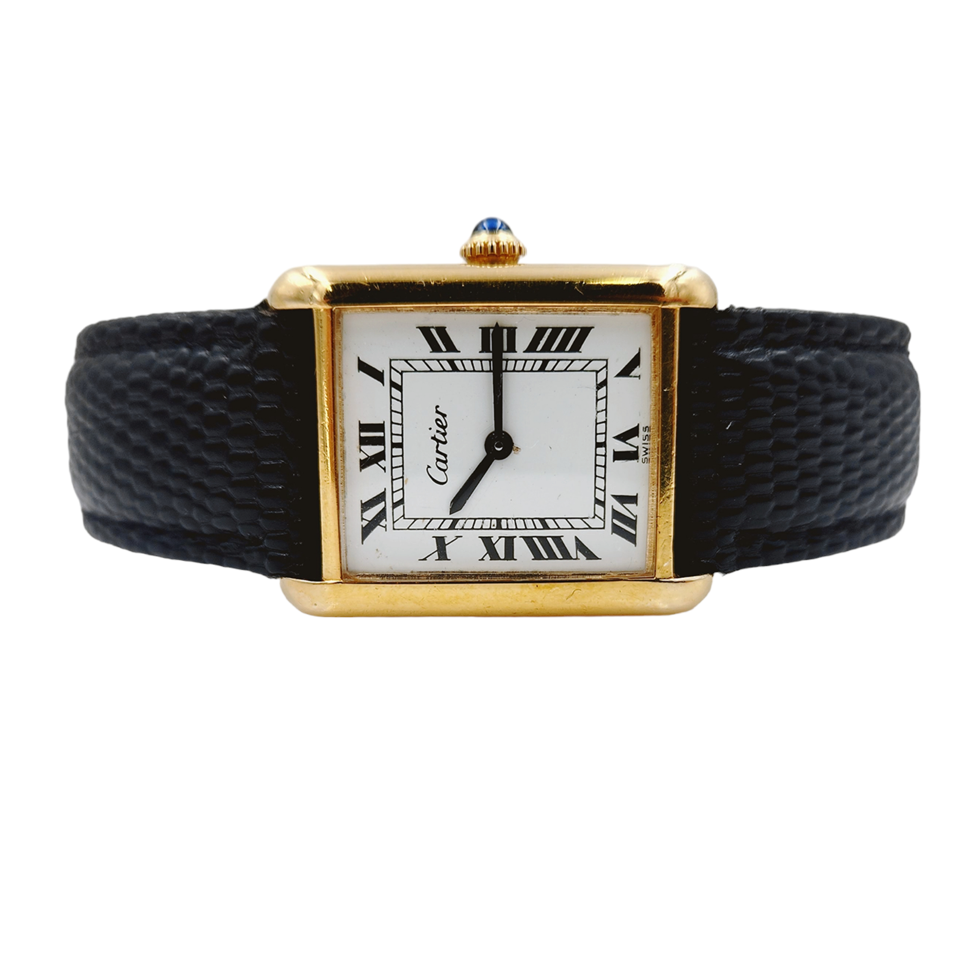 Ladies Medium Cartier Tank Louis Automatic Vintage Gold Plated Watch w –  Monaco Jewelers