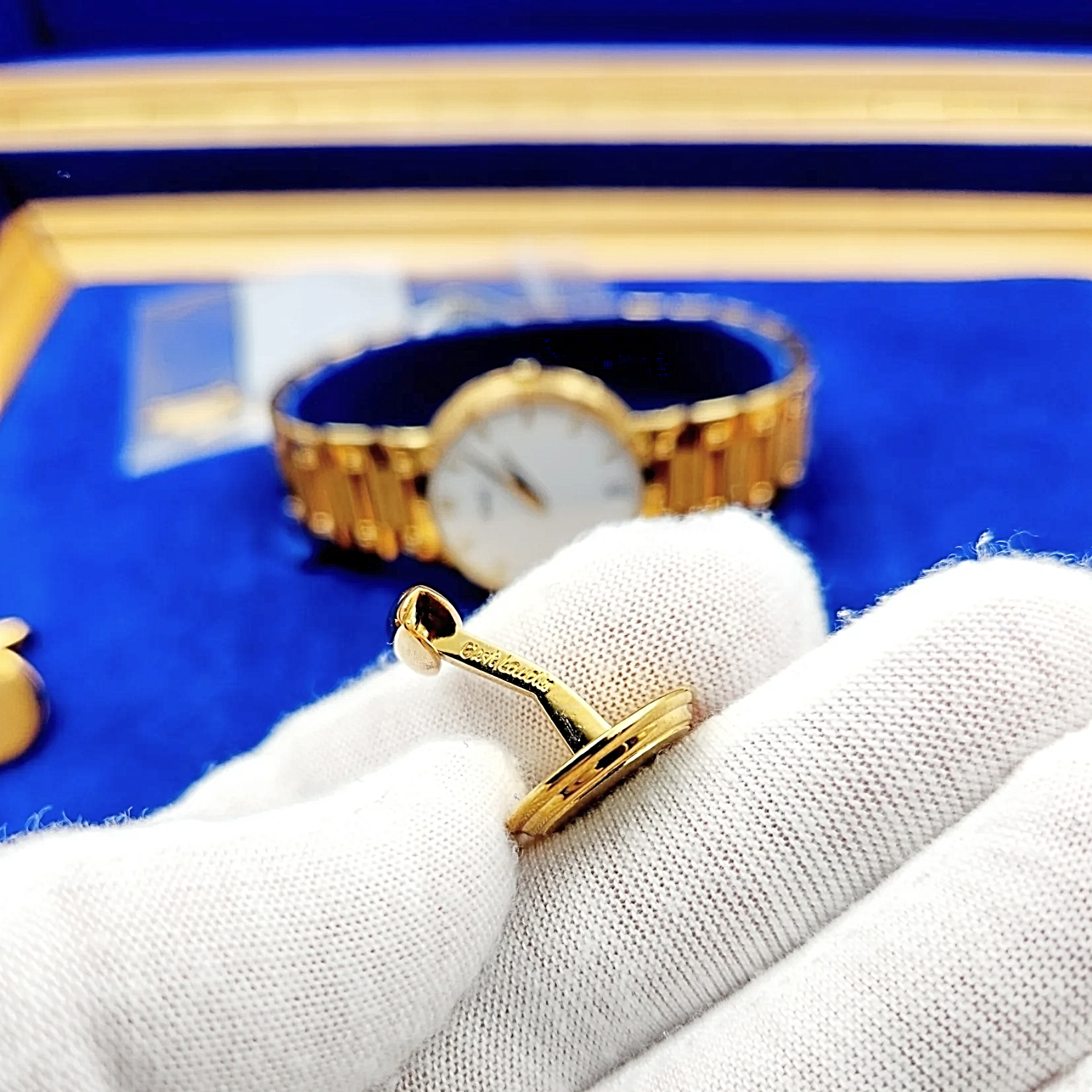 Men's Piaget 31mm Dancer Vintage Solid 18K Yellow Gold Band Watch Men's Piaget 31mm Dancer Vintage Solid 18K Yellow Gold Band Watch