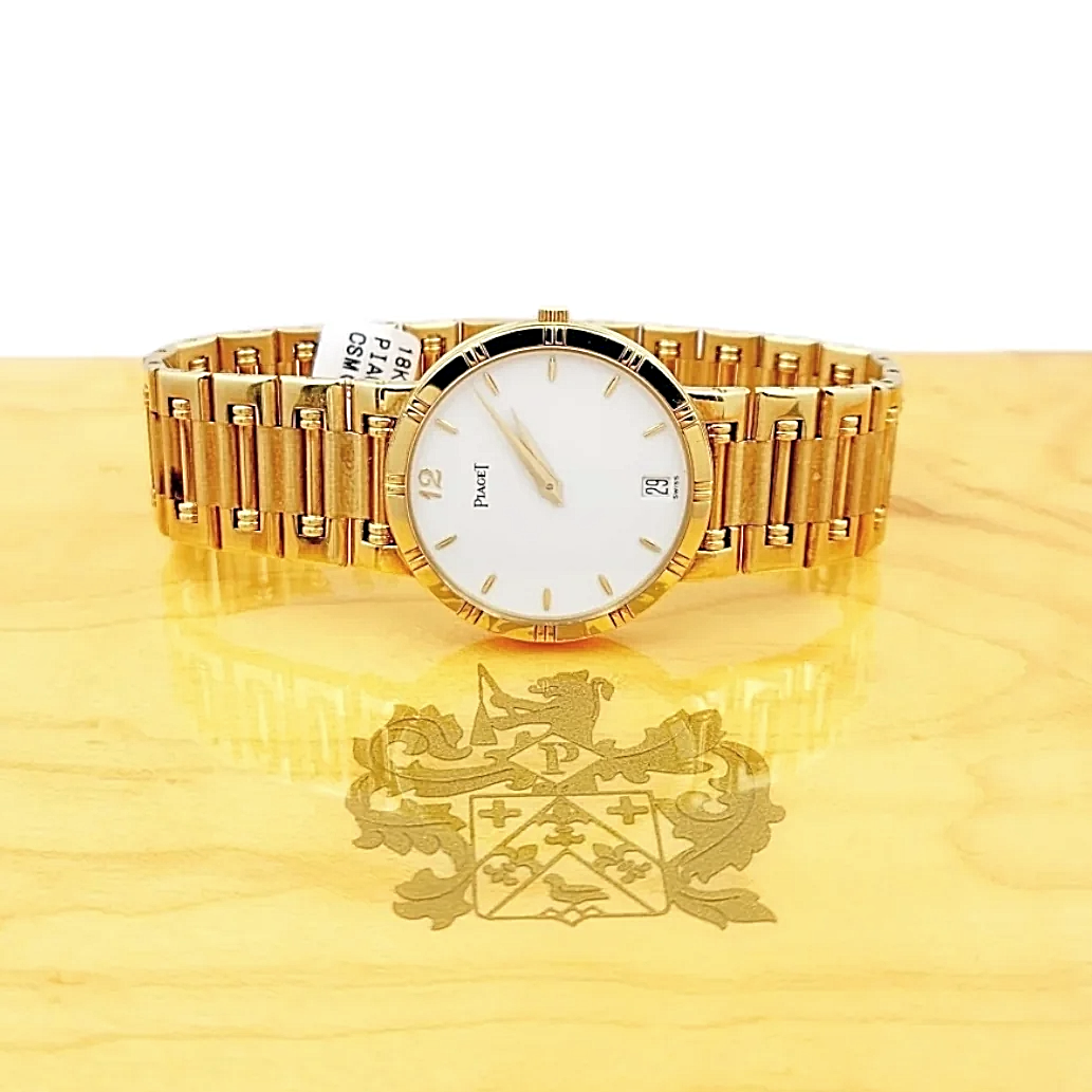 Men's Piaget 31mm Dancer Vintage Solid 18K Yellow Gold Band Watch Men's Piaget 31mm Dancer Vintage Solid 18K Yellow Gold Band Watch