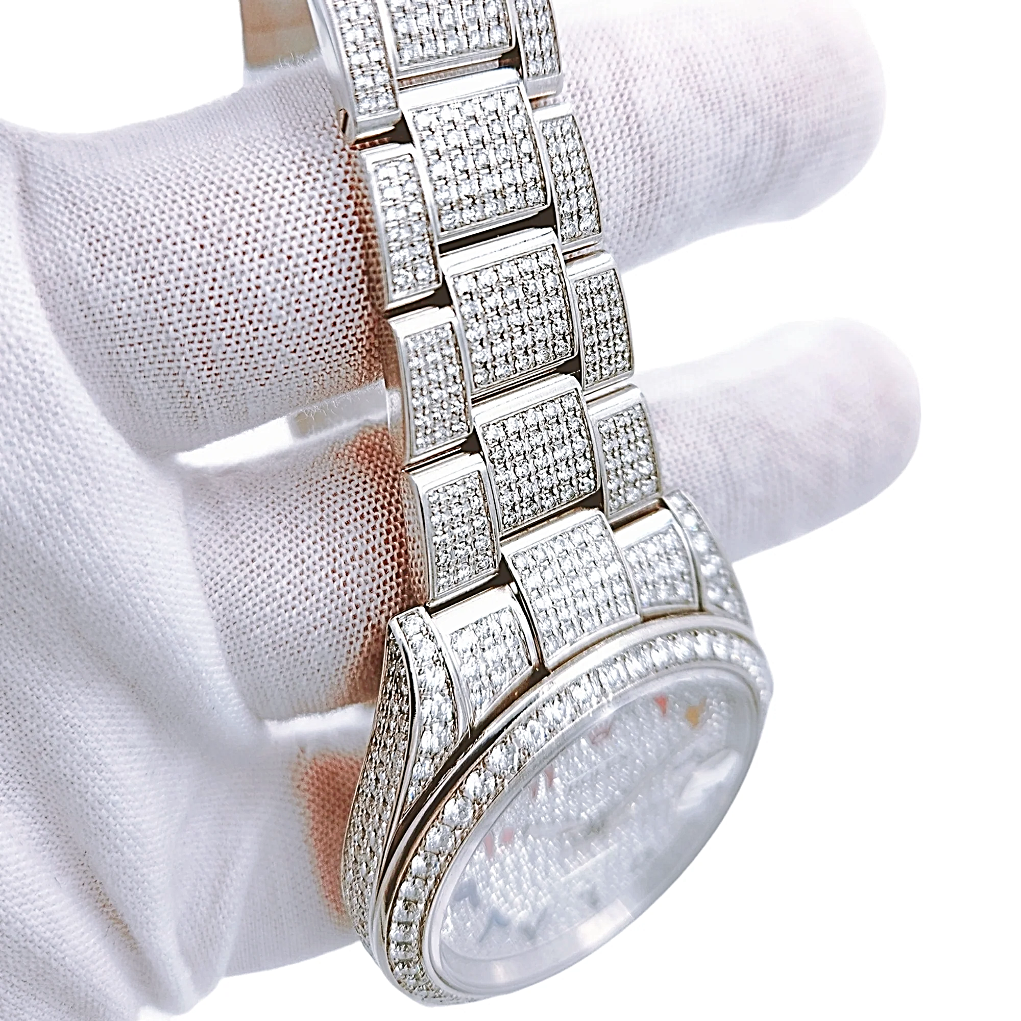 Men's Rolex 40mm DateJust Diamond Bracelet / Stainless Steel Watch with Diamond Dial and Diamond Bezel. (Pre-Owned)