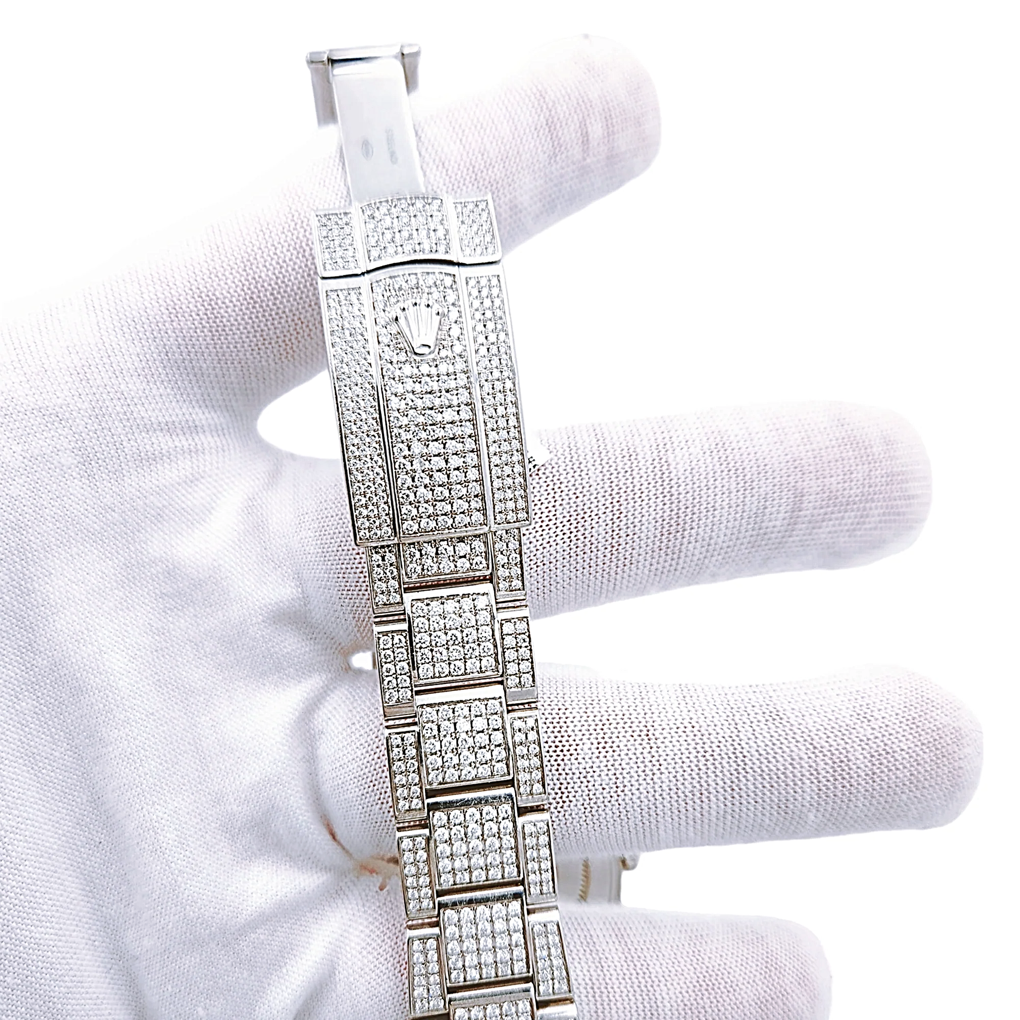 Men's Rolex 40mm DateJust Diamond Bracelet / Stainless Steel Watch with Diamond Dial and Diamond Bezel. (Pre-Owned)