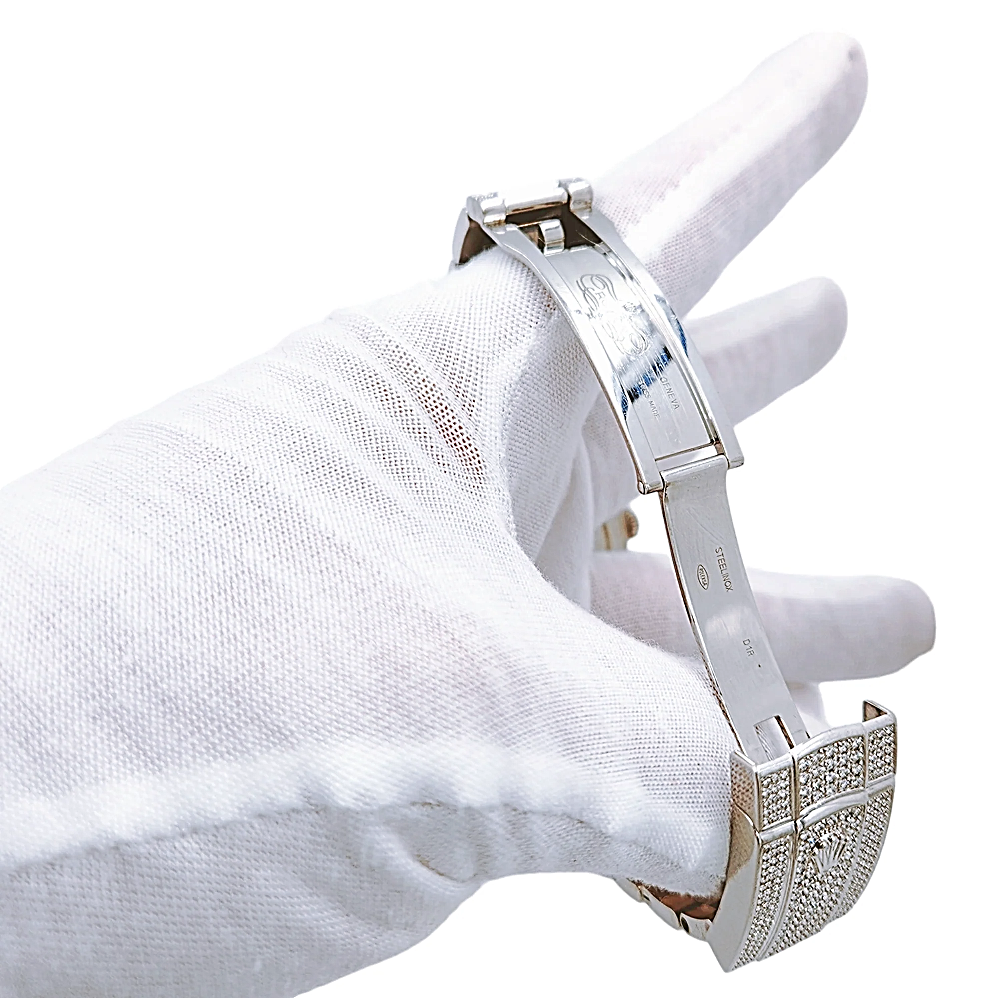 Men's Rolex 40mm DateJust Diamond Bracelet / Stainless Steel Watch with Diamond Dial and Diamond Bezel. (Pre-Owned)