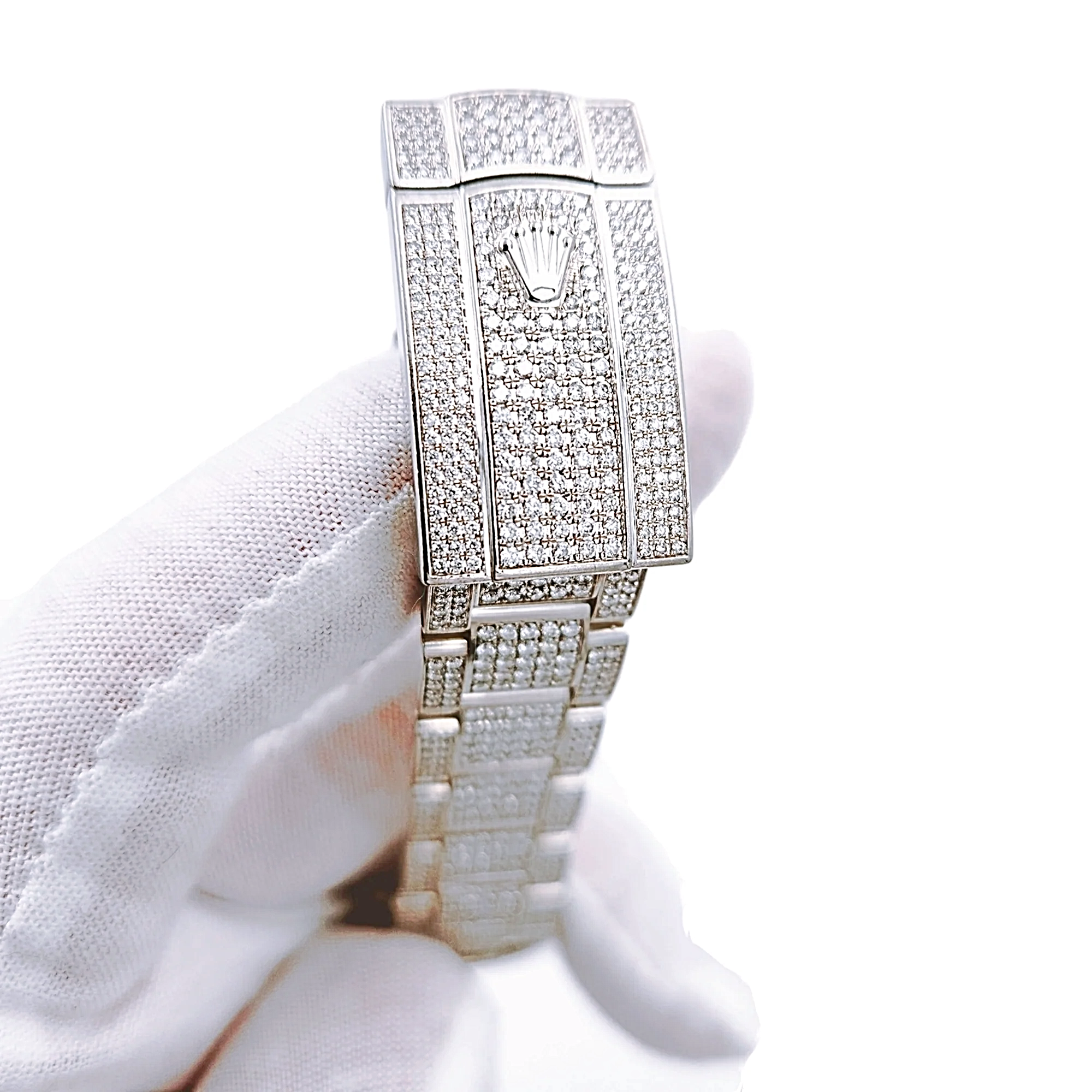 Men's Rolex 40mm DateJust Diamond Bracelet / Stainless Steel Watch with Diamond Dial and Diamond Bezel. (Pre-Owned)