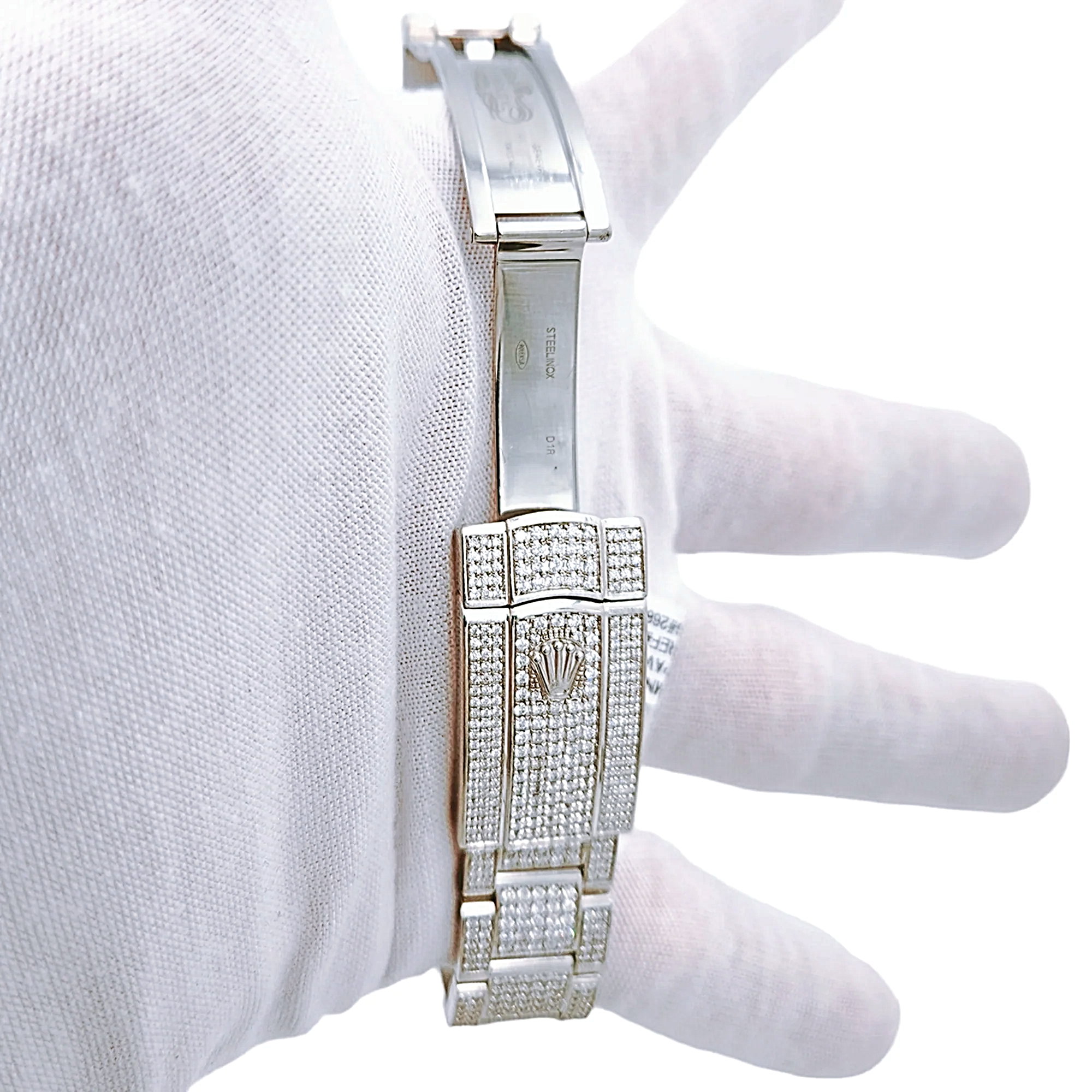 Men's Rolex 40mm DateJust Diamond Bracelet / Stainless Steel Watch with Diamond Dial and Diamond Bezel. (Pre-Owned)