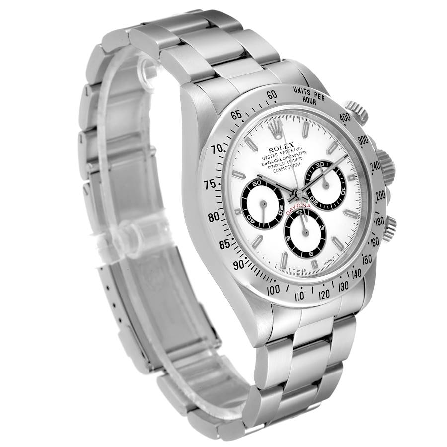 Men's Rolex Daytona 40mm Stainless Steel Wristwatch w/ White Chronograph Dial. (Pre-Owned 16520)