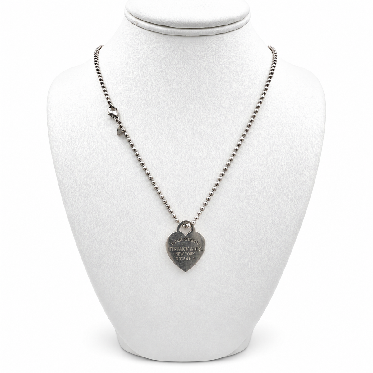 Tiffany & Co. Return To Tiffany Pendant Sterling Silver with 32" Necklace. (Pre-Owned)