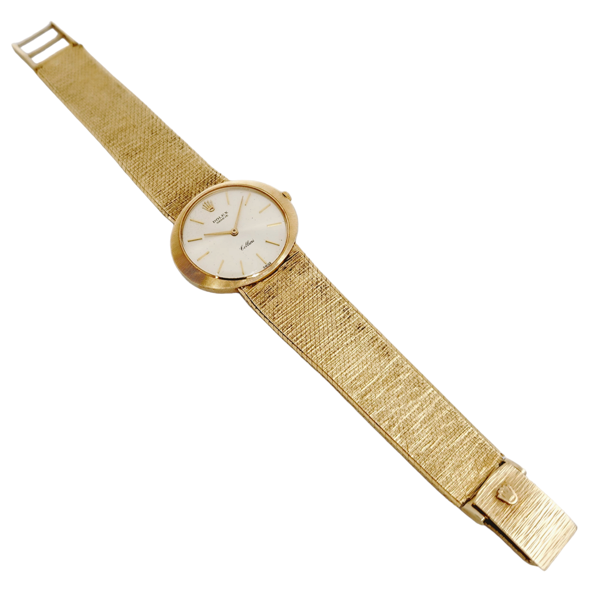 Rolex Cellini Vintage 14K Yellow Gold Wristwatch w/ Light Champagne Dial & Smooth Bezel. (Pre-Owned)