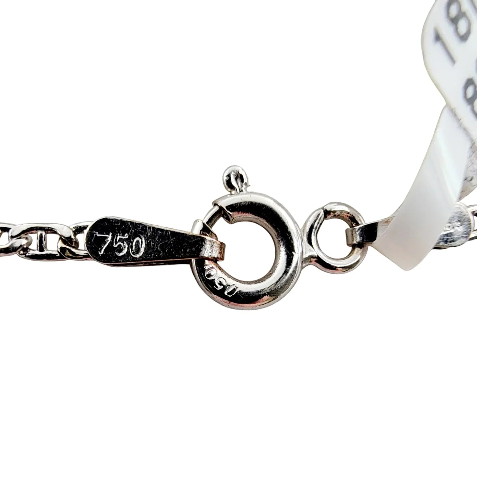 18K White Gold Diamond Heart Pendant Necklace