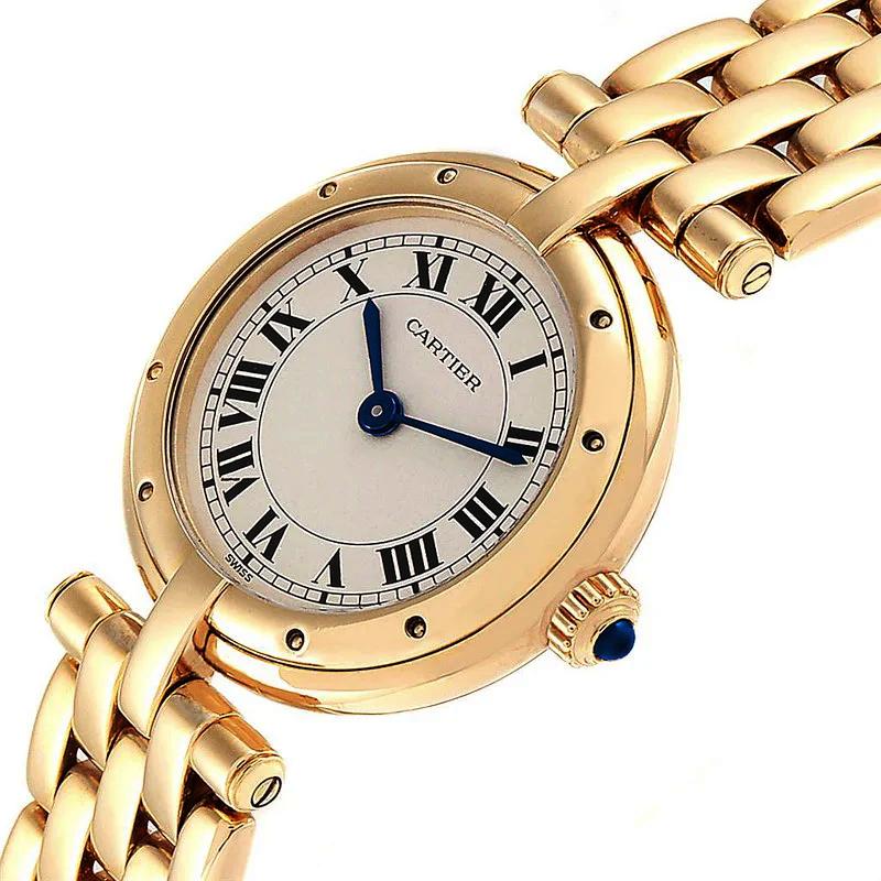 Ladies Cartier 24mm Vendome 18K Yellow Gold Watch with Roman Numeral Champagne Dial and Smooth Bezel. (Pre-Owned 1089)