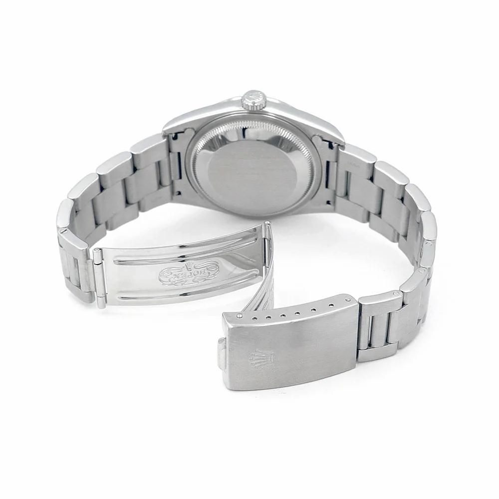 Men's Rolex 36mm DateJust Oyster Perpetual Stainless Steel Watch with Silver Dial and Fluted Bezel. (Pre-Owned 16220)