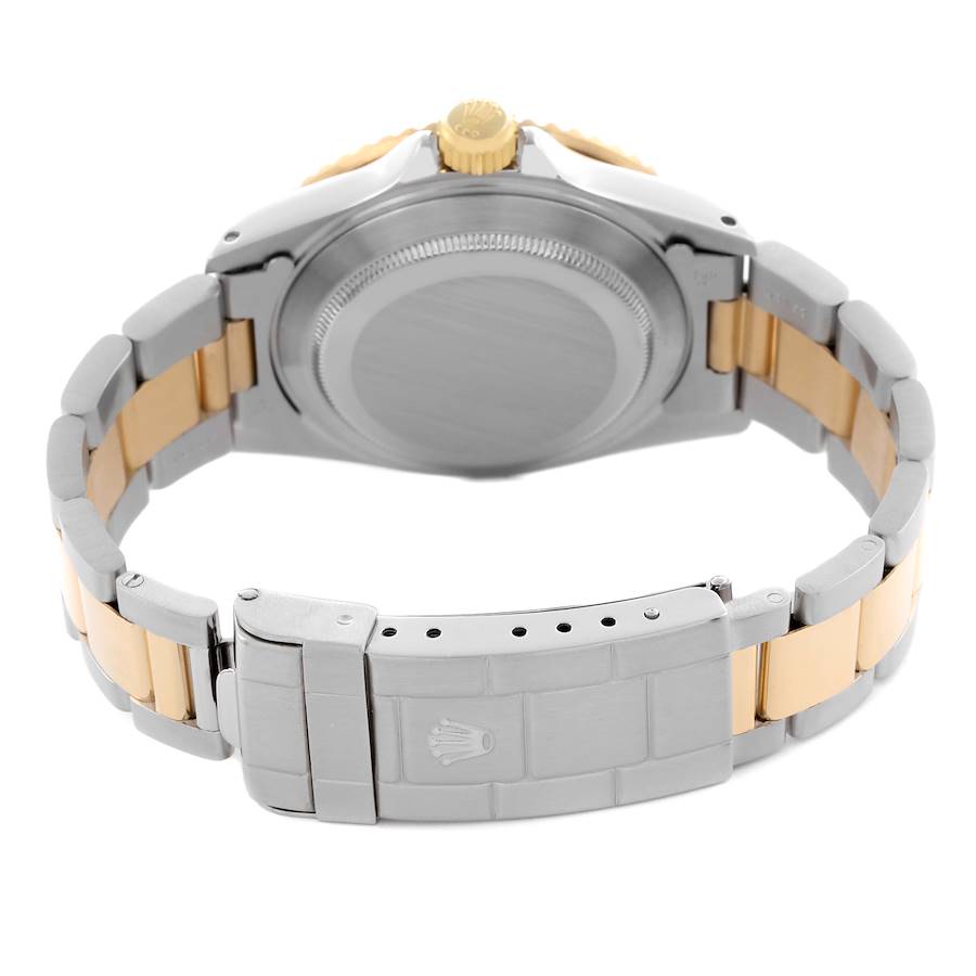 *1991 Men's Rolex Submariner 40mm Oyster Perpetual Two Tone 18K Yellow Gold / Stainless Steel Watch with Blue Dial and Blue Bezel. (Pre-Owned Box/Paper 16613)