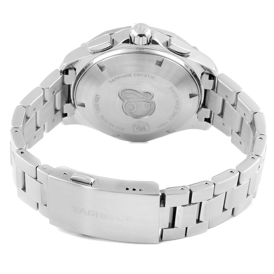 *Men's TAG Heuer Aquaracer 42mm Automatic Stainless Steel Watch with Chronograph Silver Dial. (Pre-Owned Box/Manual CAP2111)