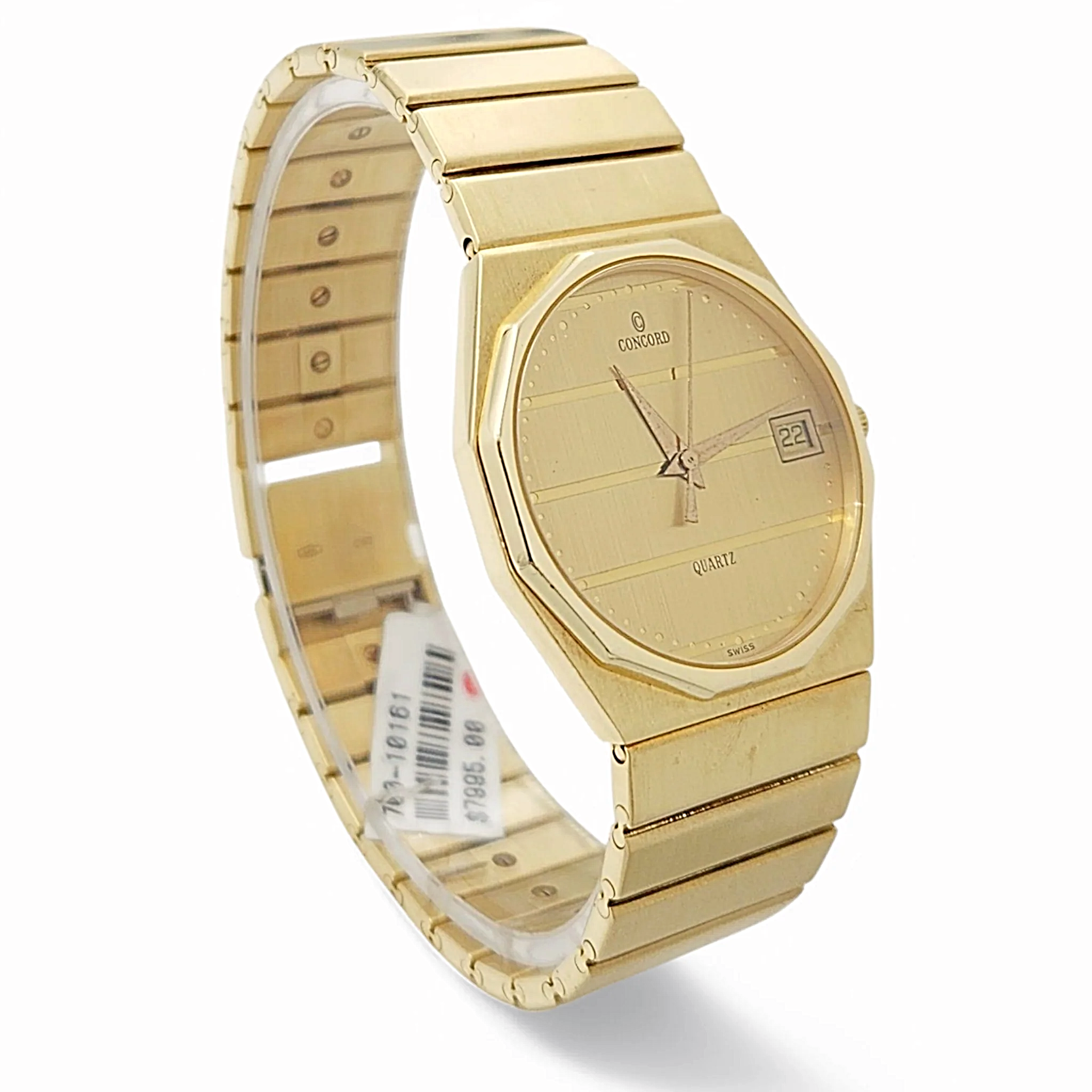 Men's Concord 33mm Mariner Octagon 14K Yellow Gold Watch with Gold Dial. (Pre-Owned)