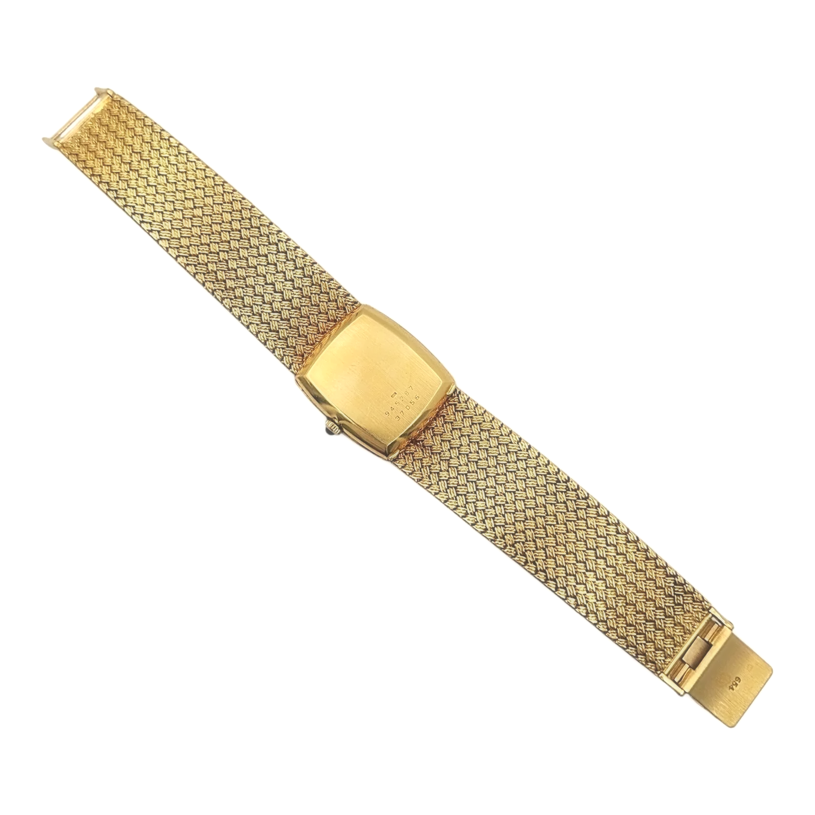 Ladies Baume & Mercier Vintage 18K Yellow Gold Automatic Watch with Gold Dial and Fixed Bezel. (Pre-Owned)