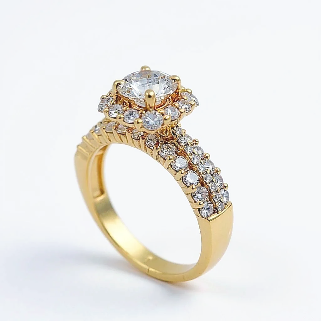 0.90 Ct. Round Cut Flawless E. Color IF. Clarity Diamond Engagement Ring with 1.00 Ct. Side Diamonds. (NEW)