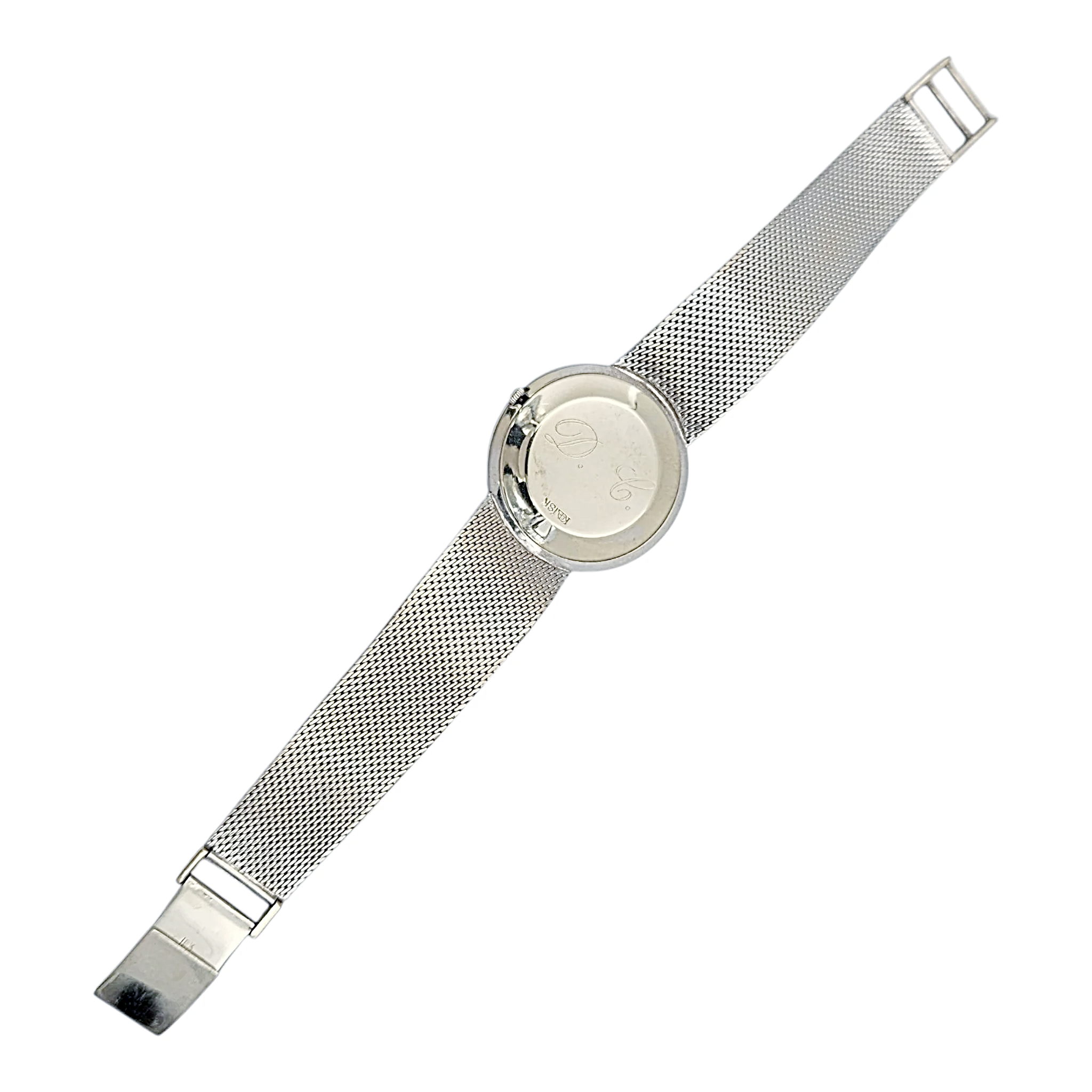 Unisex Le Coultre 33mm Vintage 18K White Gold Watch with Silver Dial. (Pre-Owned)