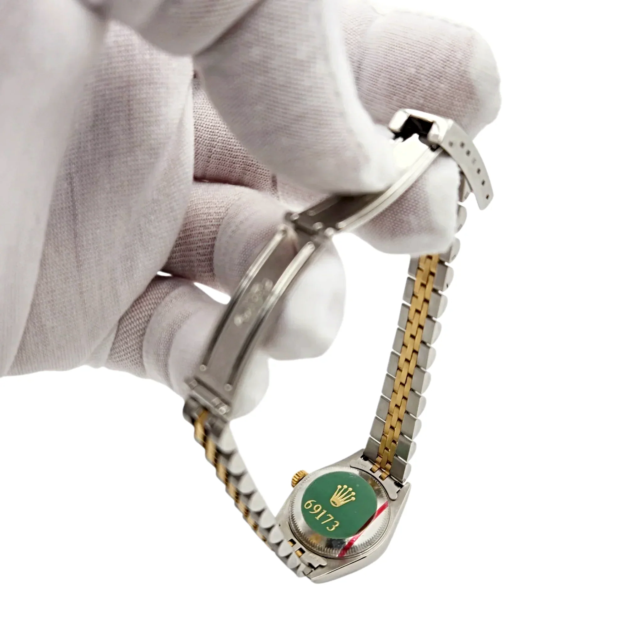 Men's Rolex 36mm DateJust Two Tone 18K Gold / Stainless Steel Watch with Brown 3D Anniversary Dial and Fluted Bezel. (Pre-Owned 16233)