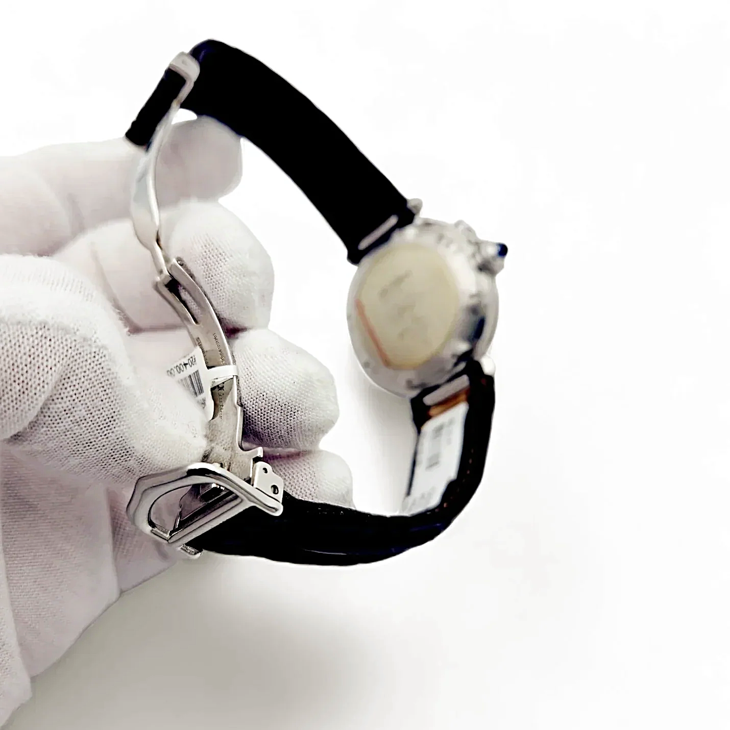 Unisex Cartier Pasha 38mm Arabic Numeral Automatic Watch with Brown Leather Strap and Ivory Dial. (Pre-Owned)