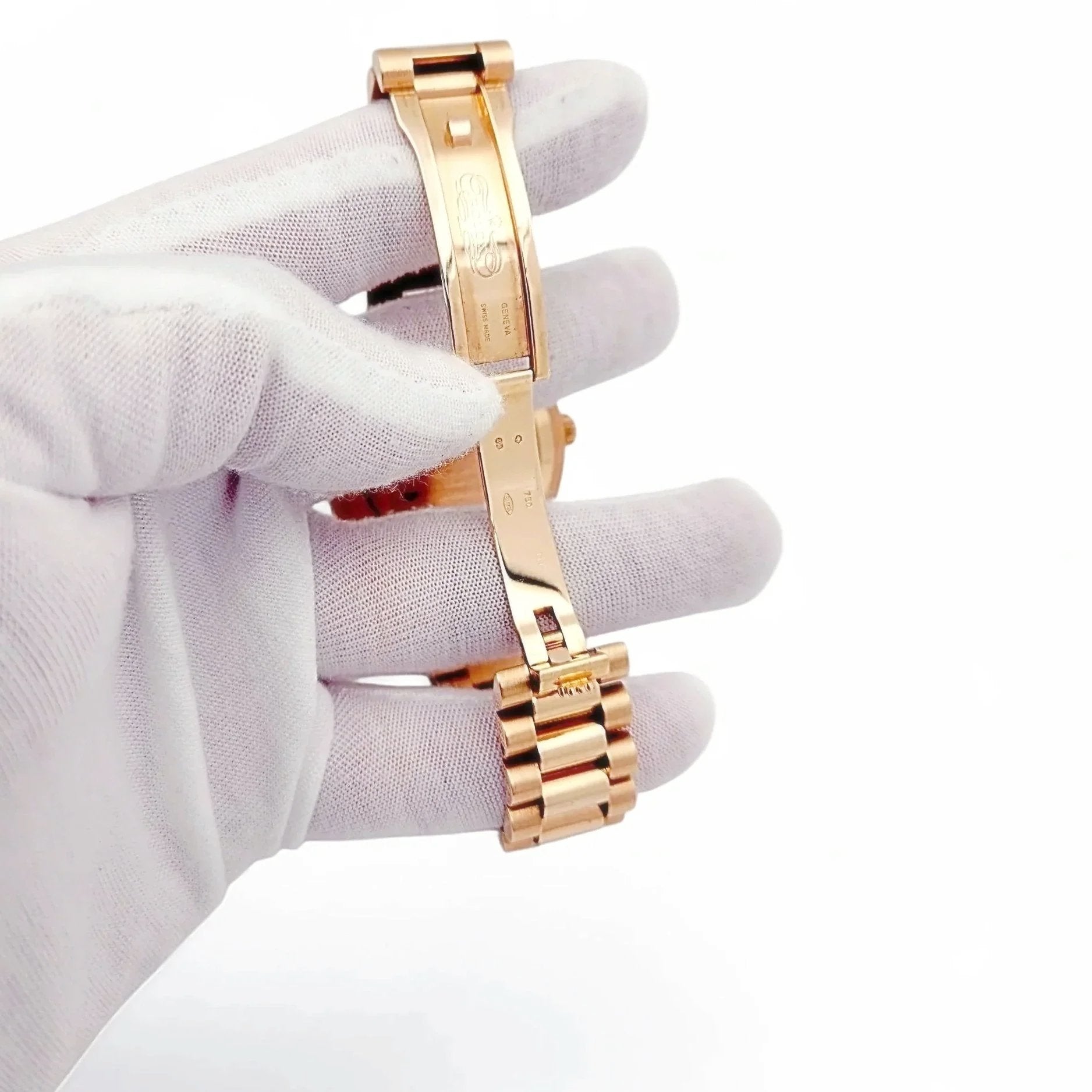 2021 Men's Rolex 41mm Presidential Day-Date II Everose 18K Rose Gold Watch with Diamond Dial and Diamond Bezel. (Pre-Owned 218235)