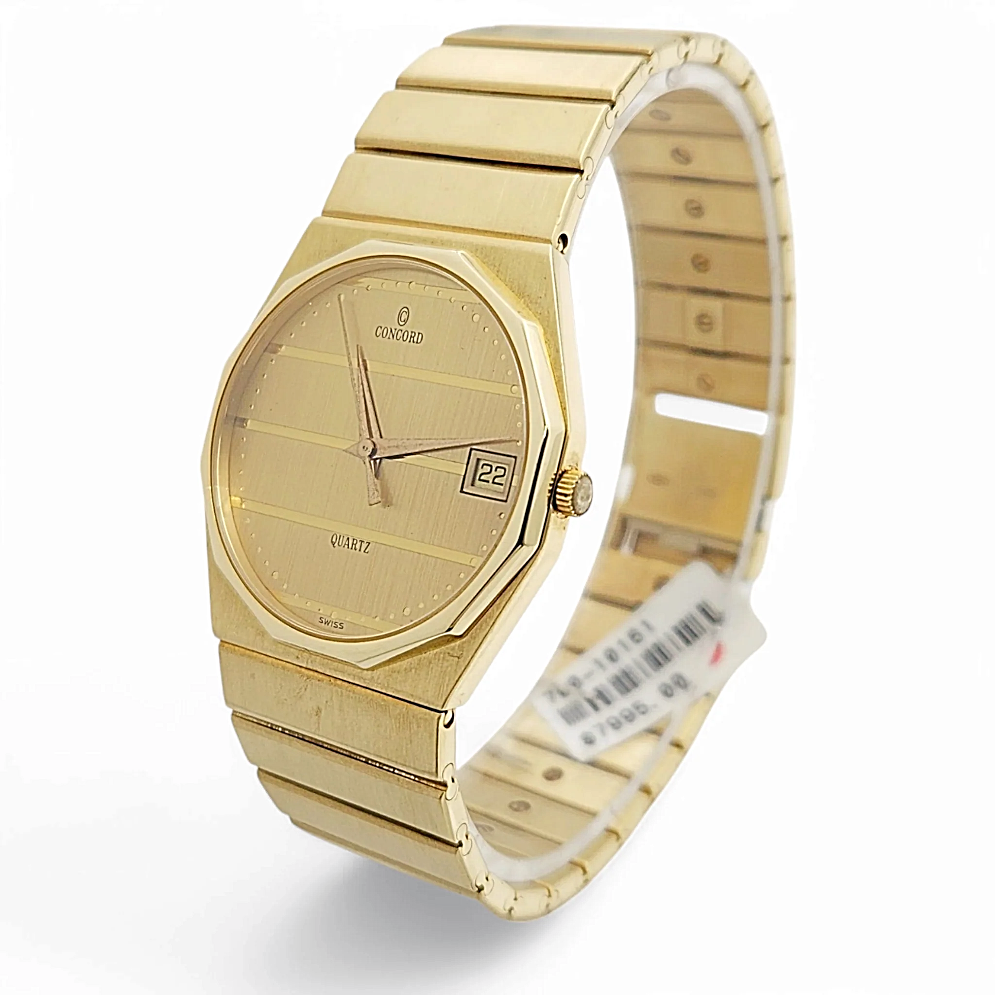 Men's Concord 33mm Mariner Octagon 14K Yellow Gold Watch with Gold Dial. (Pre-Owned)