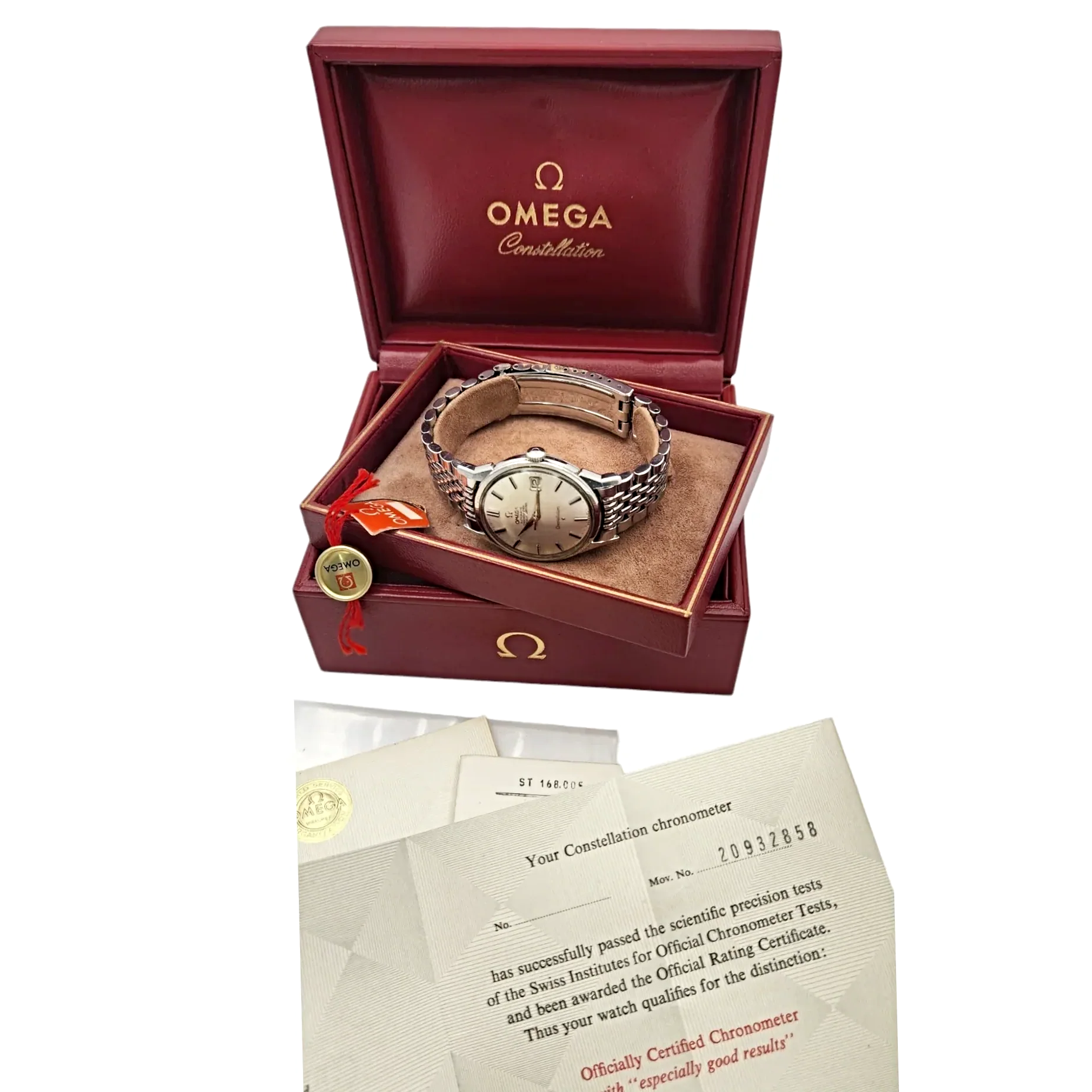 1960's Men's Omega Constellation 34mm Automatic Vintage Stainless Steel Watch with Silver Dial. (Pre-Owned)