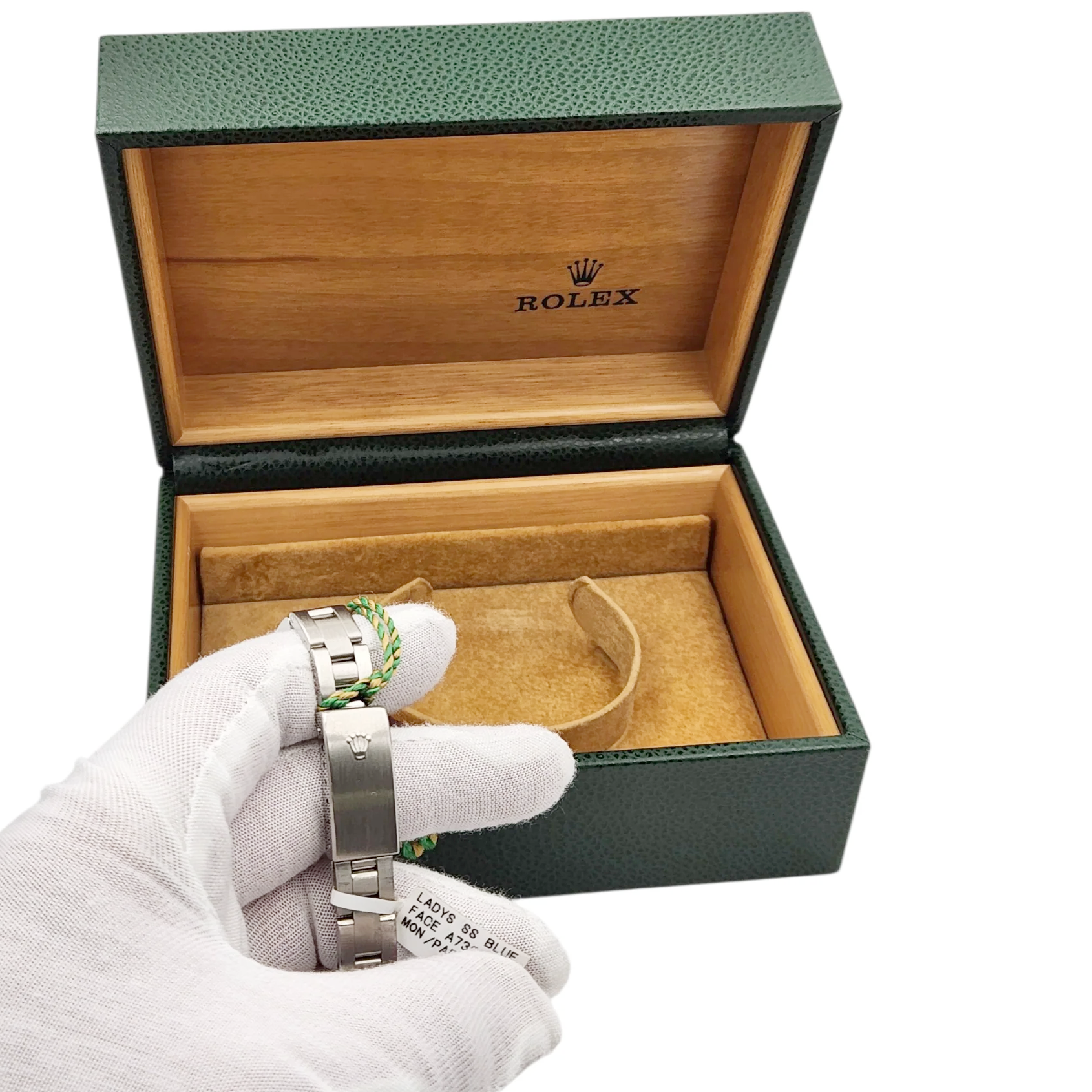 *Ladies Rolex 26mm DateJust Stainless Steel Watch with Midnight Blue Dial and Smooth Bezel. (Pre-Owned)