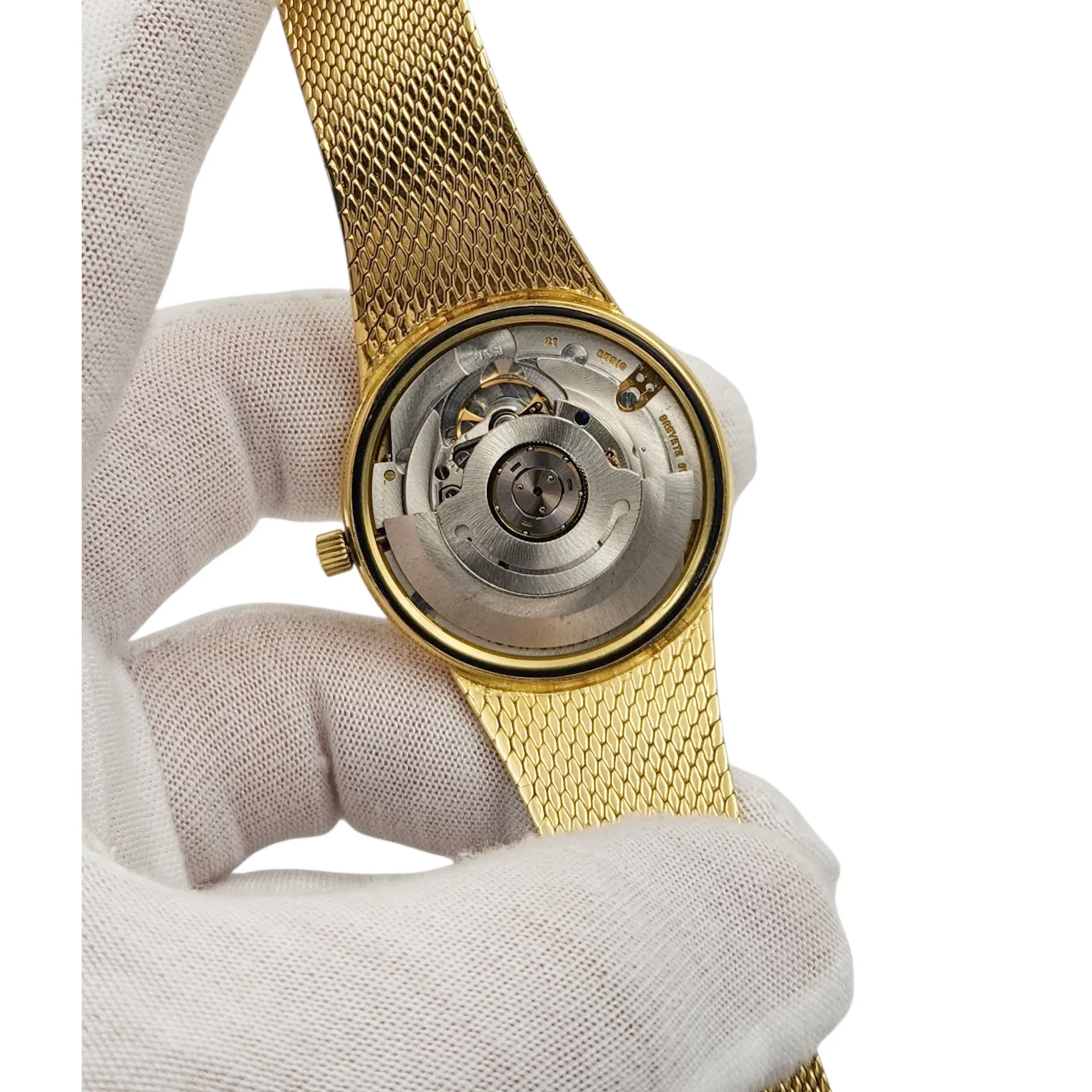 Unisex Eterna-Matic 3003 18K Yellow Gold 34mm Manual Wind Watch with Gold Dial. (Pre-Owned)