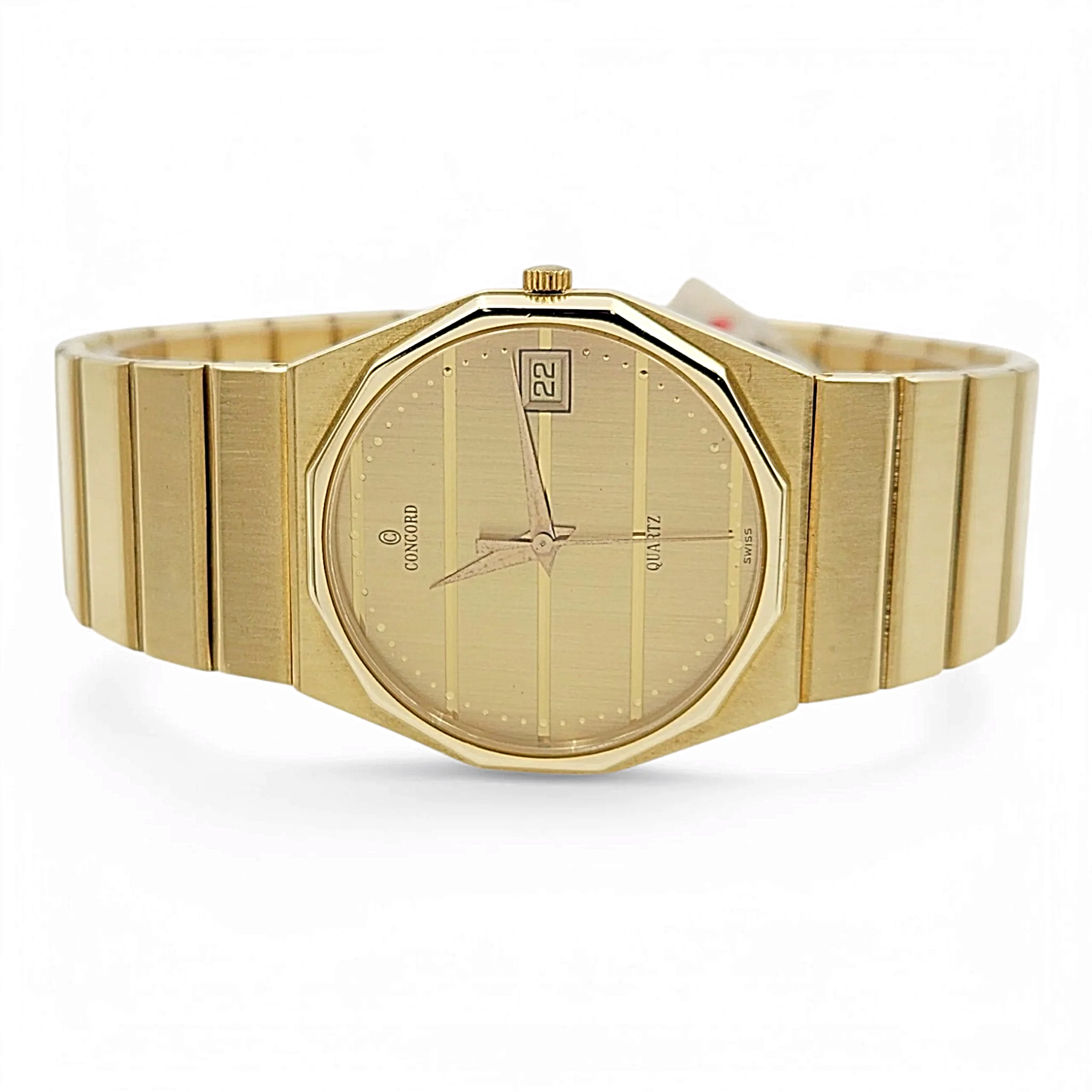 Men's Concord 33mm Mariner Octagon 14K Yellow Gold Watch with Gold Dial. (Pre-Owned)
