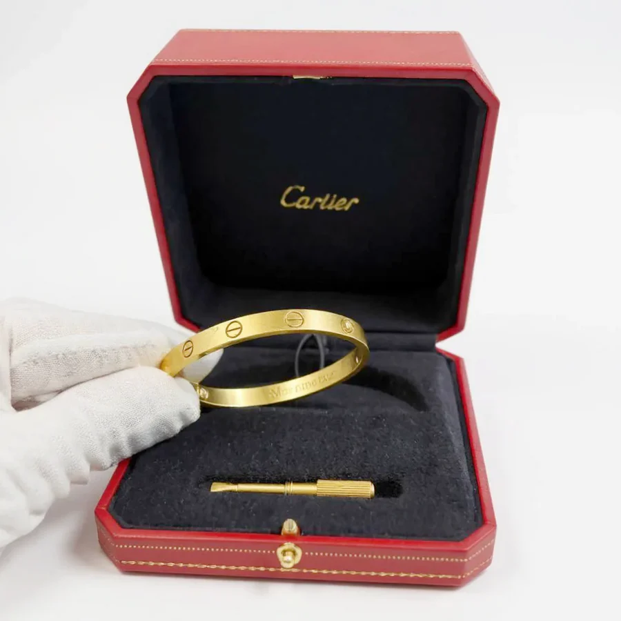 Ladies Cartier 19 Love Bracelet in 18K Yellow Gold - Includes Cartier Box and Screwdriver. (Pre-Owned)