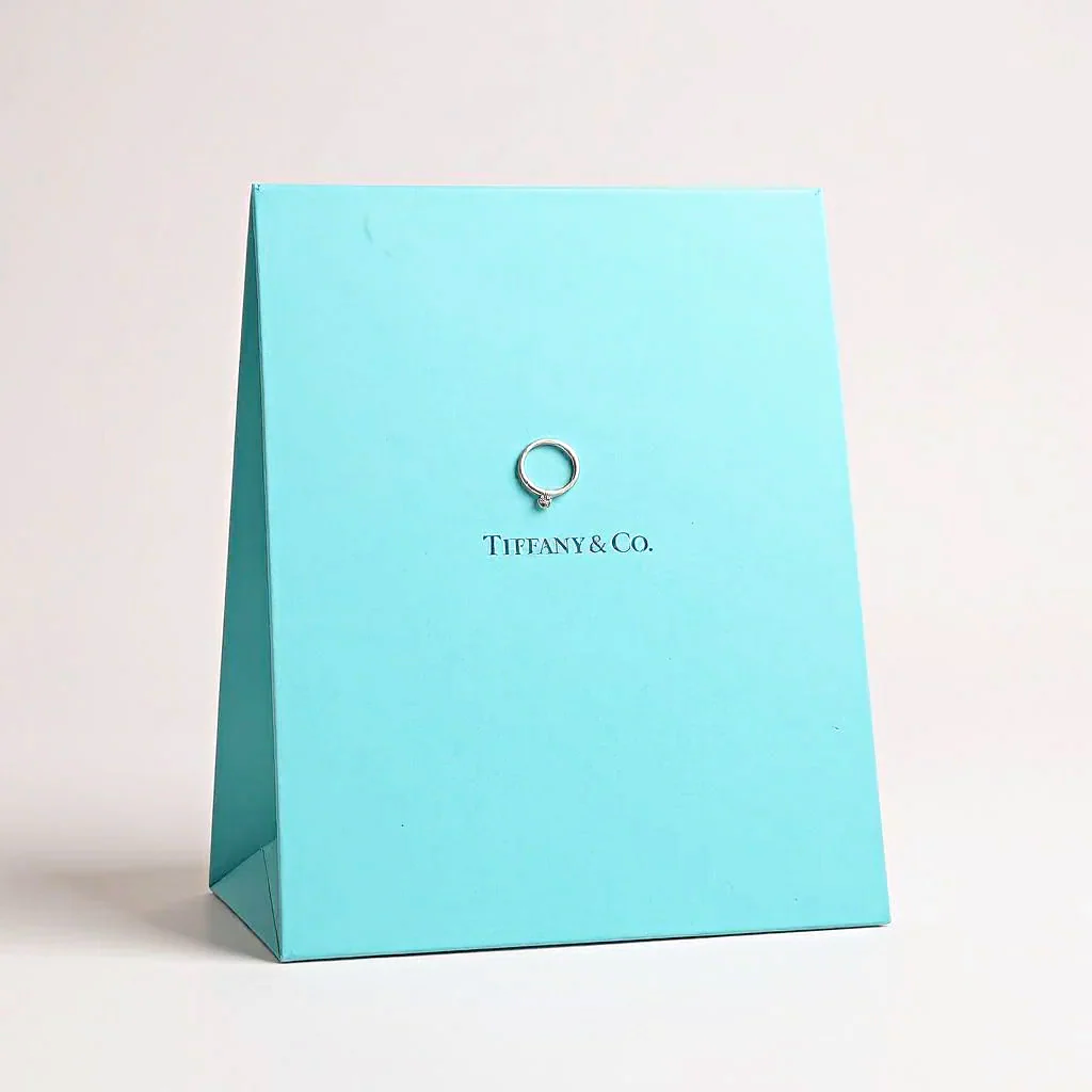 Tiffany & Co. Solitaire Round Cut 0.22 Ct. Diamond I Color, VS2 Clarity Platinum Engagement Ring. (Pre-Owned)