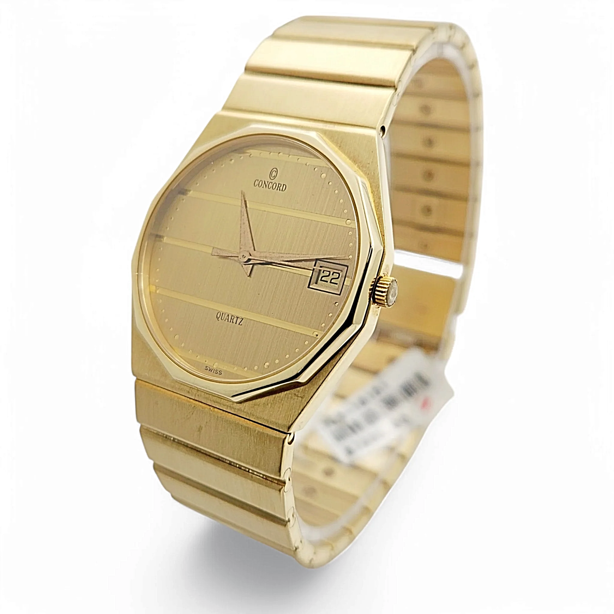 Men's Concord 33mm Mariner Octagon 14K Yellow Gold Watch with Gold Dial. (Pre-Owned)