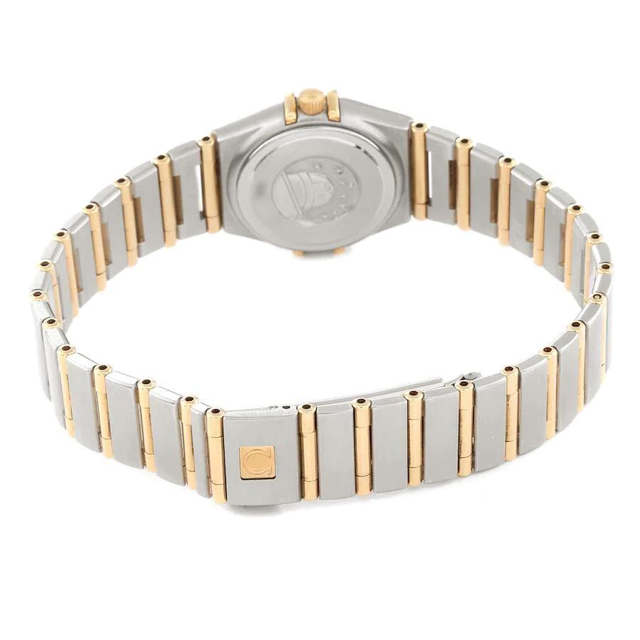 Ladies Omega Constellation 26mm Two Tone Watch with Mother of Pearl Diamond Dial and Diamond Bezel. (Pre-Owned)