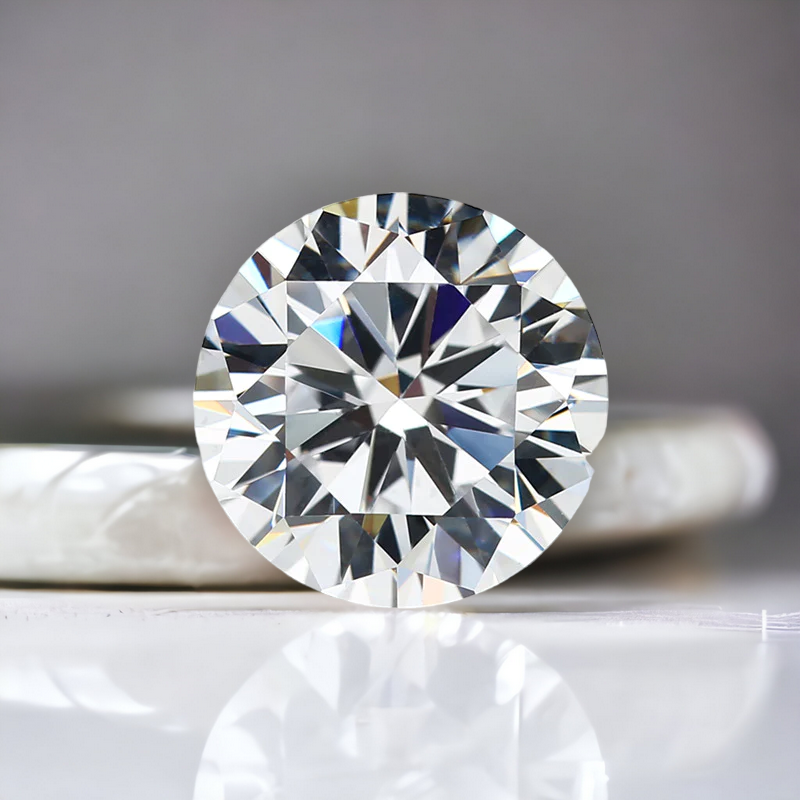 1.01 Carat GIA Certified SI1, Color G, Round Cut Natural Diamond.