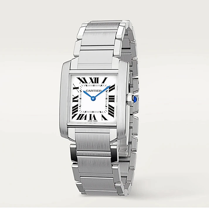 Ladies Medium Cartier Tank Francaise Watch In Matte Finish. (Pre-Owned W51008Q3)