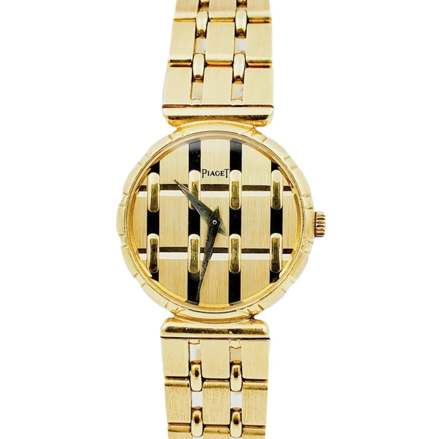 Ladies Piaget Vintage Solid 18K Solid Yellow Gold Band Watch with Gold Dial. (Pre-Owned)